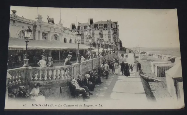 Cpa Carte Postale 1910 France Calvados 14 Houlgate Le Casino Et La Digue