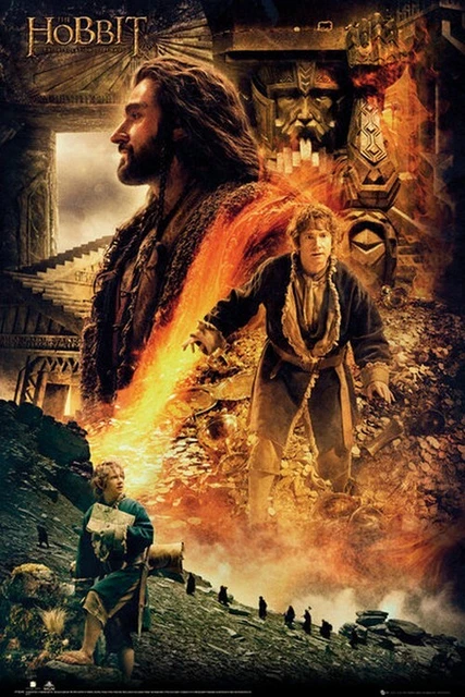 AFFICHE - THE Hobbit - Desolation Of Smaug - Feu - 61x91,5cm - Poster EUR  12,95 - PicClick FR