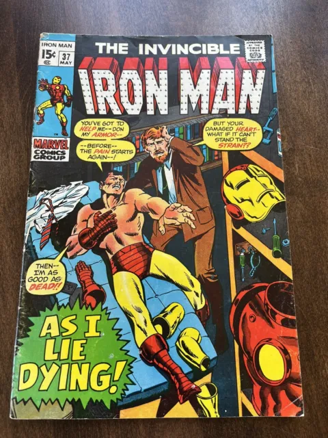  Marvel Comics THE INVINCIBLE IRON MAN  Vol. 1 No. 37 May 1971