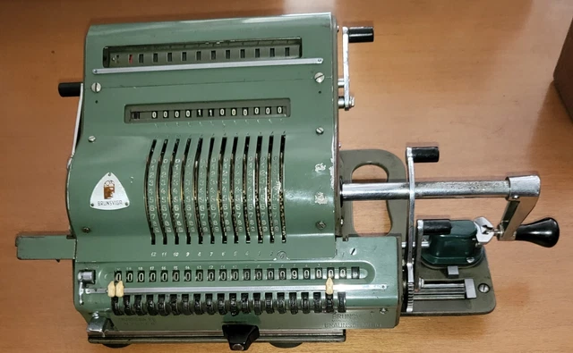 BRUNSVIGA MODEL 20 CALCOLATRICE  del 1934 PINWHEEL OLD CALCULATOR