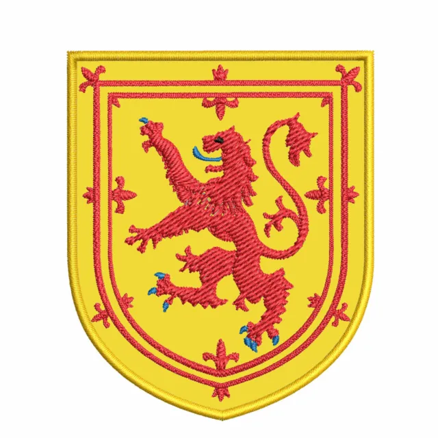 SCOTLAND hook PATCH COAT OF ARMS EMBLEM LION RAMPANT SCOTTISH FLAG SHIELD new