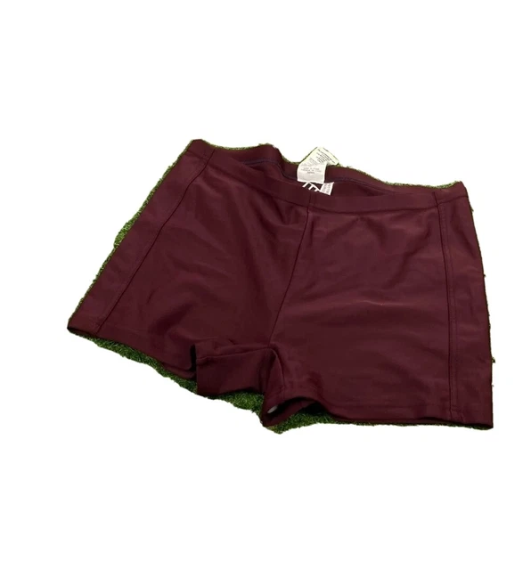 Pantaloncini vintage per ragazze Adidas nylon sprinter casual retrò taglia bordeaux - piccoli
