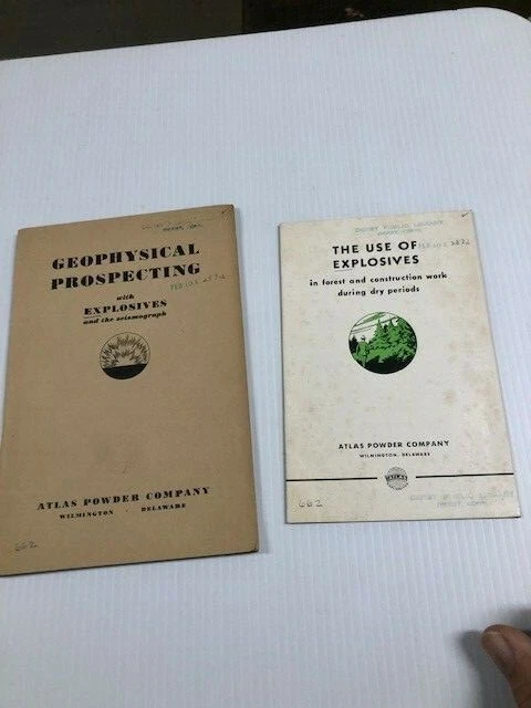 ATLAS POWDER COMPANY the use of explosives & Geophysical prospecting with exp.