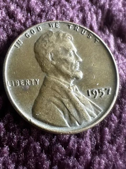 1957 No Mint Mark 💥Rare💥 Wheat Penny “L On Rim” W/Errors!