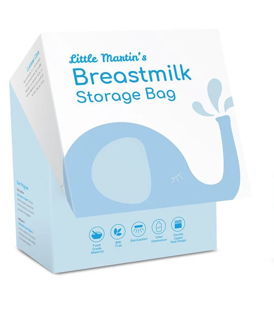 5 cajas de bolsas de almacenamiento de leche materna de Little Martin's paquete Joblot