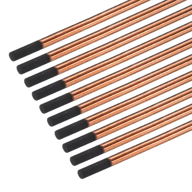 20pcs 8mmx305mm Carbon Arc Air Gouging Rods Copper Graphite Electrode Rods