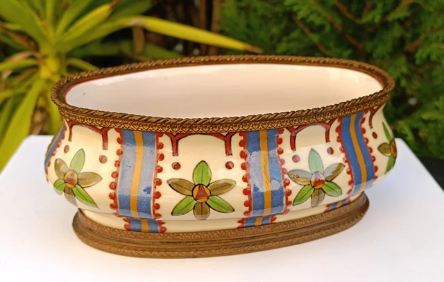 Cache-pot Ancien Paul Milet - Sèvres - Barbotine - Porcelaine Française