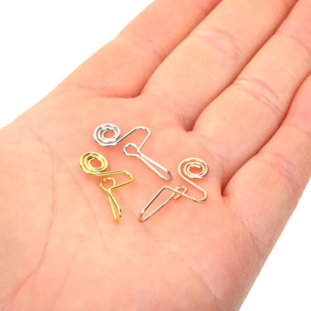 3er Set Fake Nasenring Hoop Afro Nose Cuff Clip Alloy Non-Piercing für Männer-ML