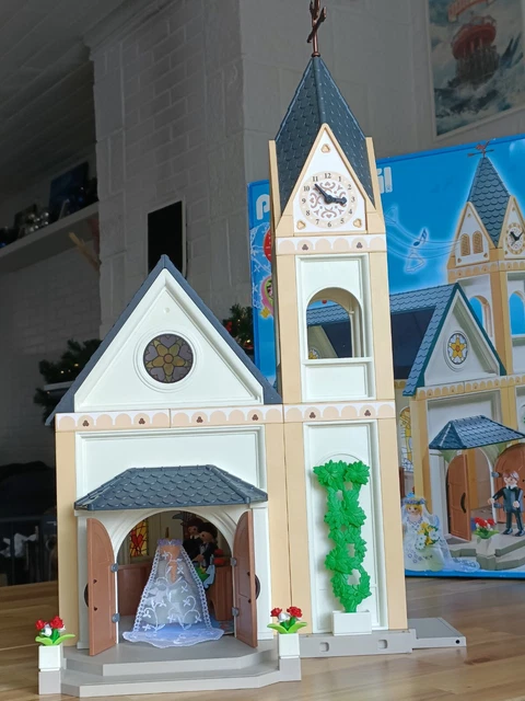 PLAYMOBIL 5053 – Église De Mariage Romantique Avec Prêtre Et Accessoires, Pour Enfants De 4 à 10 Ans