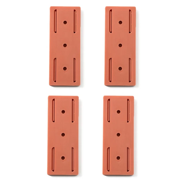 Soporte de enchufe 4x10 cm soporte base para tira de alimentación enchufe de almacenamiento soporte pegatina