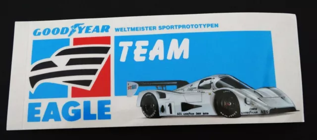 Werbe-Aufkleber Team Eagle Weltmeister Sportprototypen Mercedes-Benz 90er