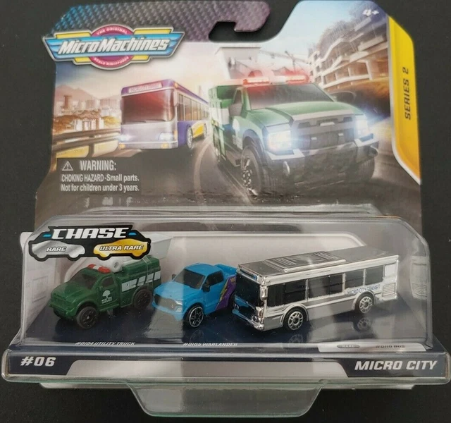 RARE CHASE 0110 Bus Micro Machines Series 2 Starter Pack Micro City