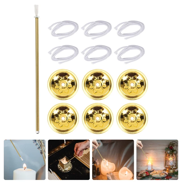 Supports De Mèche Pour Lampe à Huile - Lot De 6 Tubes En Verre Transparent - Diamètre 4mm - Accessoire Remplacement