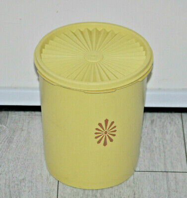 16cm boite  Versailles jaune couvercle soleil  vintage 1970 Tupperware Tupperware 