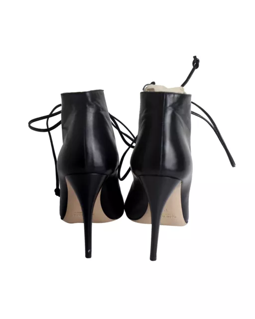 MIU MIU WOMEN'S Lace-Up Ankle Boots In Black Leather In Black - EU35 £ ...