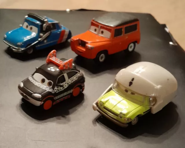 Joli Lot De 4 Rares Voitures Car's  En Metal Mattel Disney Pixar