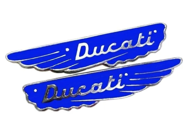 Paar Ducati Scrambler Benzin-Gas-Kraftstofftank, blaues...