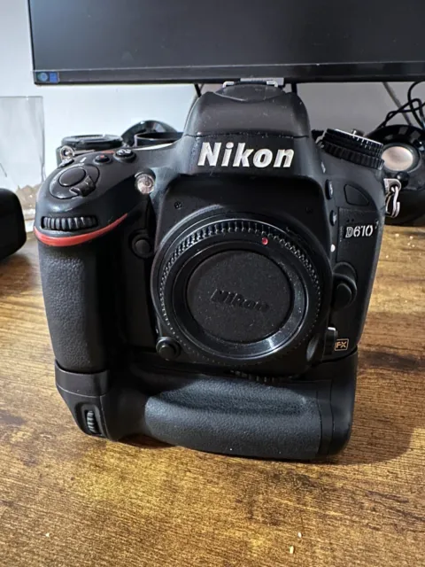 Nikon D610 Digital SLR Camera - With Battery Grip, 2x Batteries And Chargers 38k