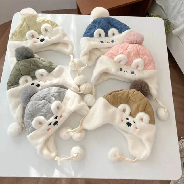 BONNET KAWAI – Bonnets de lapin – Anime Plush avec oreilles de lapin –  serre-tête kawaii avec chapeau d'oreille –