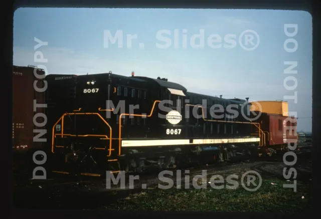 Duplicate Slide NYC New York Central Baldwin RS12 8067 & Caboose