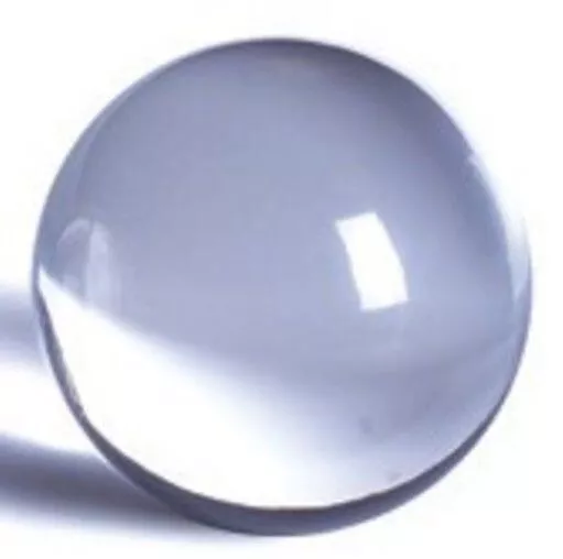 Acrylic Ball 8" Clear Solid Transparent Lucite Perspex Plexiglas 16602-1