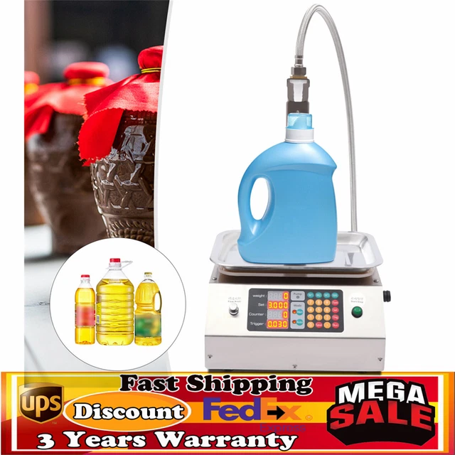 Liquid Filling Machine Automatic Bottle Filler Weighing Filler Microcomputer USA