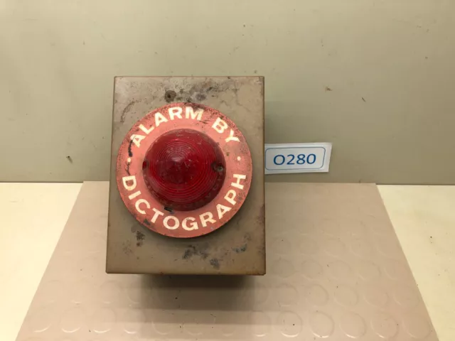 Vintage Dictograph Flashing Red Alarm Light
