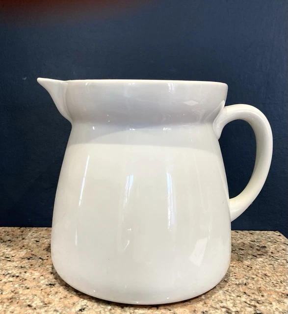 Grand Pichet Manufacture Royal Limoges Porcelaine Blanche - 19x20cm