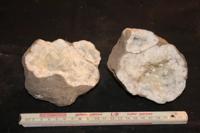 Quarzgeode mit Calcitkristallen, Marokko, Nr. 1