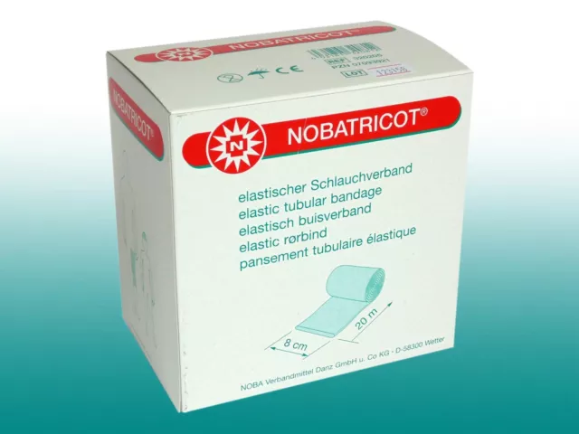 NOBATRICOT Elastischer Schlauchverband  8 cm x 20 m