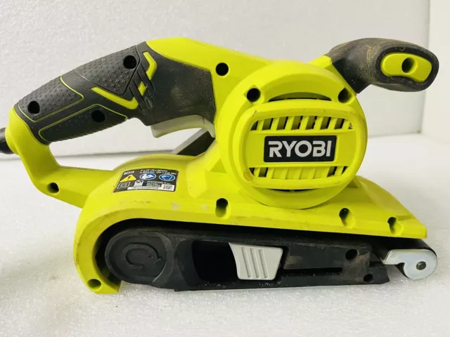 BROKEN Ryobi BE319 6 Amp Corded 3 In. x 18 In. Portable Belt Sander FOR PARTS