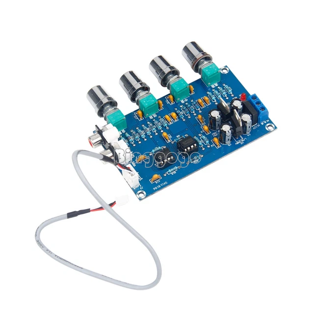 12V 2.0 PREAMP Stereo HIFI NE5532 Tone Board Preamplifier Dual op amp ...
