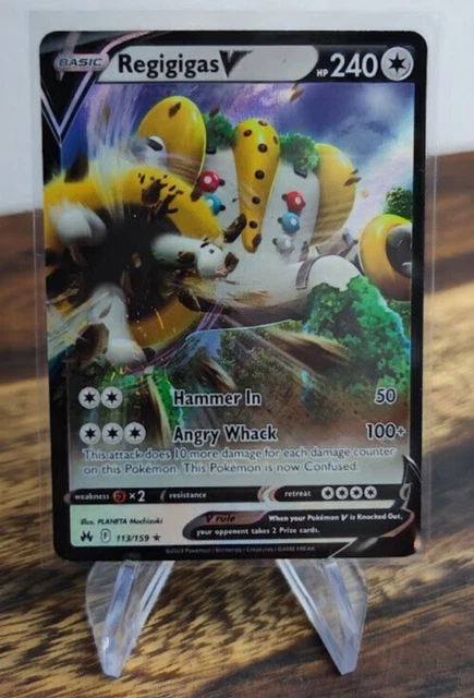 Pokémon Karte Regigigas V 113/159 Zenit der Könige Boosterfrisch EN Crown Zenith