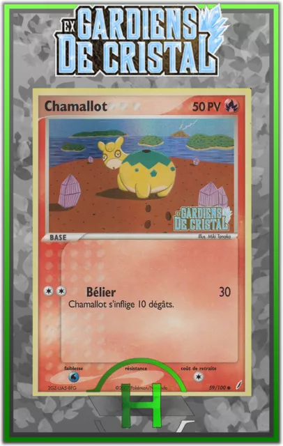 Chamallot Holo - EX:Gardiens de Cristal - 59/100 - Carte Pokemon Française