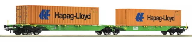 Roco H0 77370 Container-Doppeltragwagen Sggrs "Hapag Lloyd" der SETG - NEU + OVP