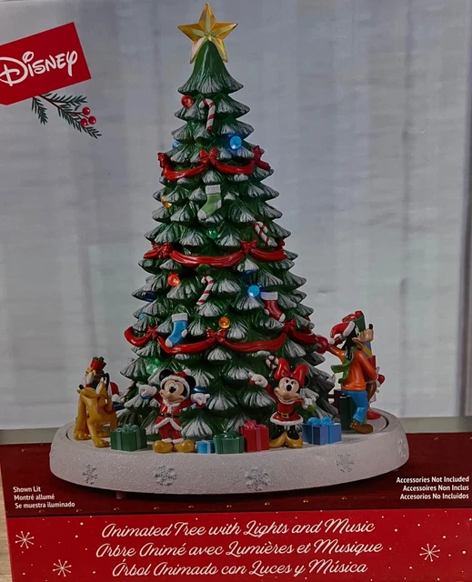 DISNEY ANIMATED HOLIDAY Tree with Music and LED Lights Holiday Songs