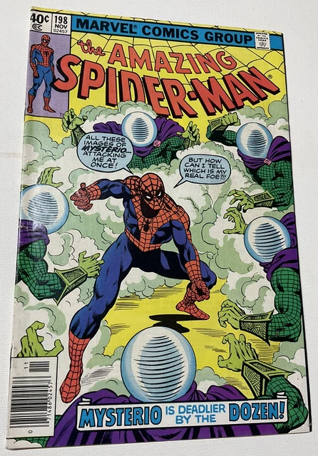 The AMAZING SPIDER-MAN 198 NOV 1979 MCU Marvel Comic Book MYSTERIO McLeod