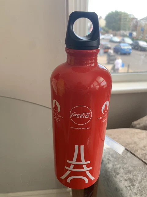 Coca Cola Shell AUTHENTIC PARIS 2024 Olympics Coca Cola Hard Shell Water Bottle Red ...