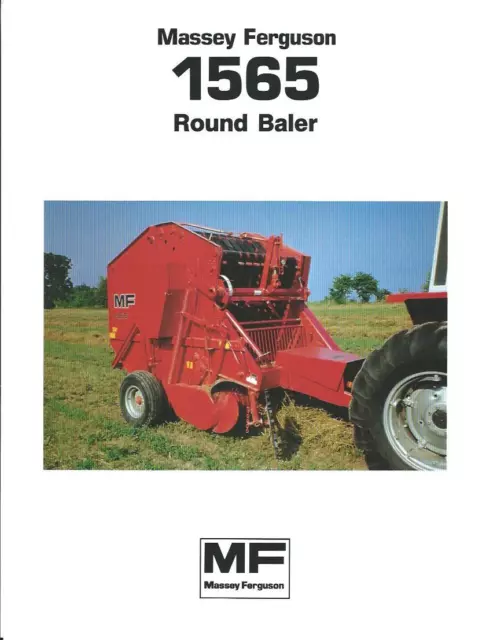 Farm Equipment Brochure - Massey Ferguson - MF 1565 Round Baler - c1983 (F3829)