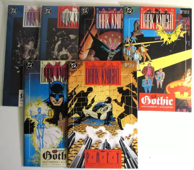 Batman Legends of the Dark Knight Lot of 6 #4,5,6,7,8,14 DC (1990) Comics