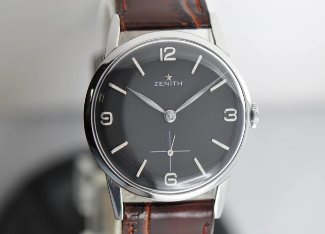 Fantastico Vintage Zenith Stellina 1954 Uomo Acciaio Manuale Calibro 126