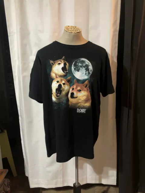 Vintage 2014 Dogecoin Doge Coin Crypto Moon Officially Licensed Xxl 2Xl T Shirt