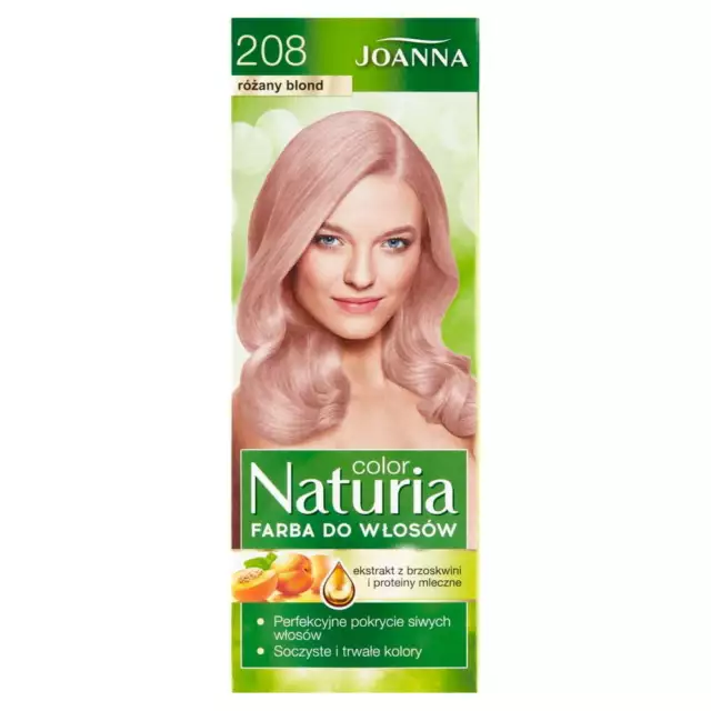 5901018017873 Joanna Naturia Color farba do włosów 208 Różany Blond (P1) Joanna