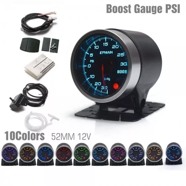 Turbo Boost Gauge 52Mm With Pod Stand For Bmw E87 E90 E92 E93 E60 E88