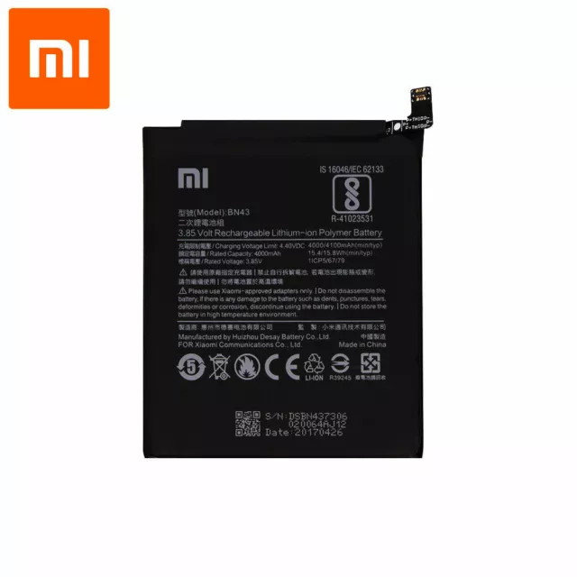 BATERIA / BATTERY PARA SMARTPHONE XIAOMI REDMI NOTE 4X BN43 4000mAh