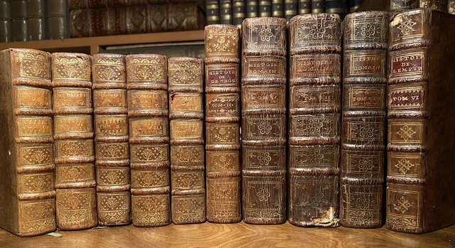 Lot livres anciens 18ème. Mémoires de Sully, Histoire romaine, Histoire…