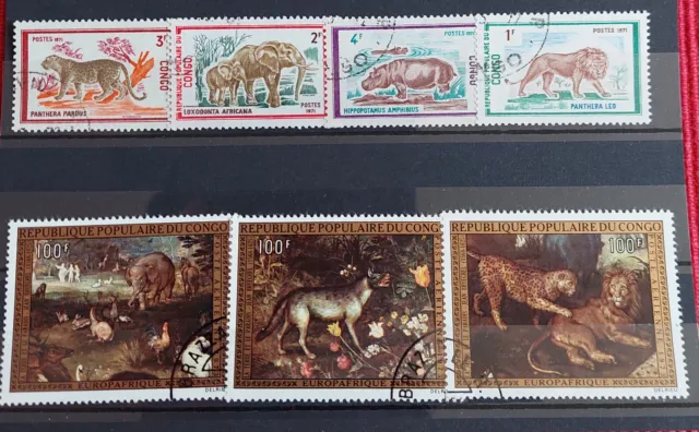 Briefmarken Congo Sammlung