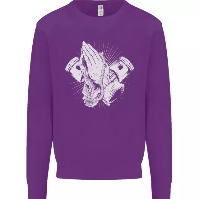 Felpa Maglione Biker Prayer Biker Moto Moto Moto Uomo 9