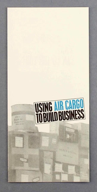 Boac Using Air Cargo To Build Business Vintage Airline Brochure B.o.a.c. 1964