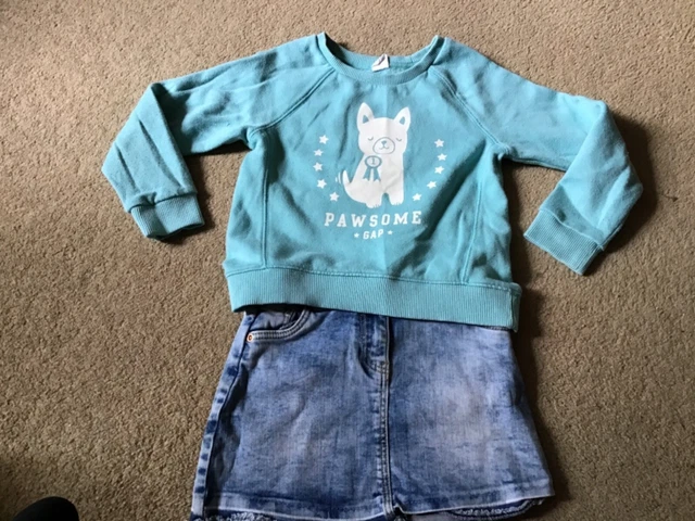 Immaculate Girls Bundle Skirts/Tops/Cardigan Mostly Gap Some New Age 4/6 Years 3
